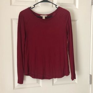 Banana Republic Red Long Sleeve